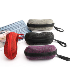 Semi-hard EVA eyeglass and sunglass case, shell and fit detail