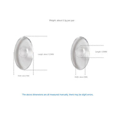 Soft silicone slide-in push-in nose pads, alternate product view