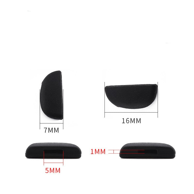 Soft rubber sport sunglass nose pads, alternate product view