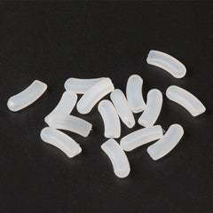 White rectangular push-in replacement nose pads, 3-pack