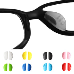 Plug-in replacement nose pads, tear-shaped profile detail