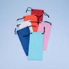 Drawstring microfiber eyeglass pouch product detail