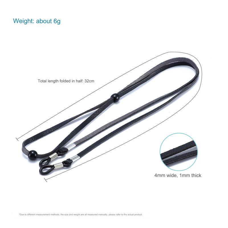 Adjustable braided eyeglass neck straps, alternate product view