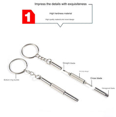 3-in-1 eyeglass screwdriver, product detail view