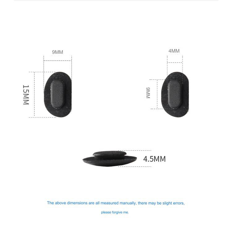 Silicone push-in sunglass nose pads, alternate product view