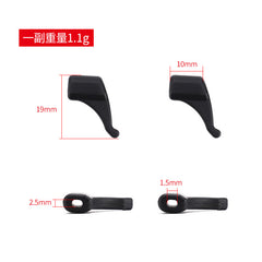 Compact silicone ear hook, product detail view