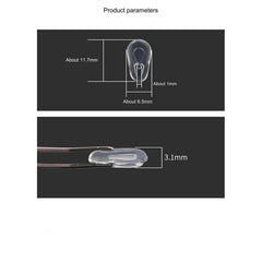 Silicone push-in nose pads, alternate product view