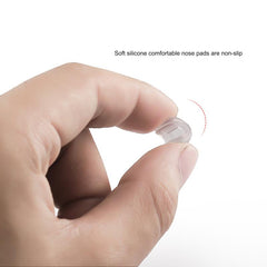 Soft silicone slip-on nose pad covers, product detail view
