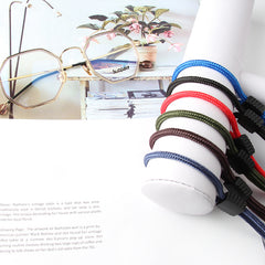 Braided sport eyeglass retainer straps, product detail view