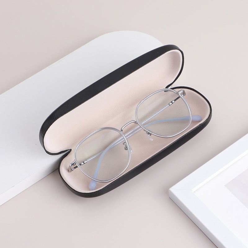 Protective hard shell eyeglass case with soft lining, interior detail