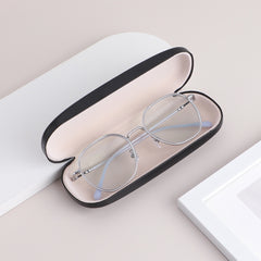 Protective hard shell eyeglass case with soft lining, interior detail
