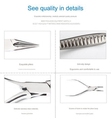 Eyeglass frame adjustment pliers, alternate style view