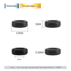 Star-design eyeglass ear grip, alternate view