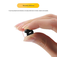 Curved silicone ear grip, product detail view