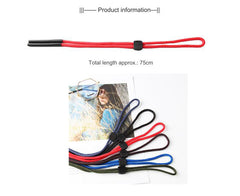 Braided sport eyeglass retainer straps, alternate product view