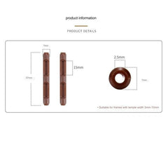 Silicone eyeglass ear cushion and anti-slip grip, alternate view