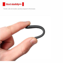 Square-hole eyeglass temple end tips, product detail view