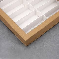 Covered 12-slot sunglasses and eyeglass organizer tray, additional product view