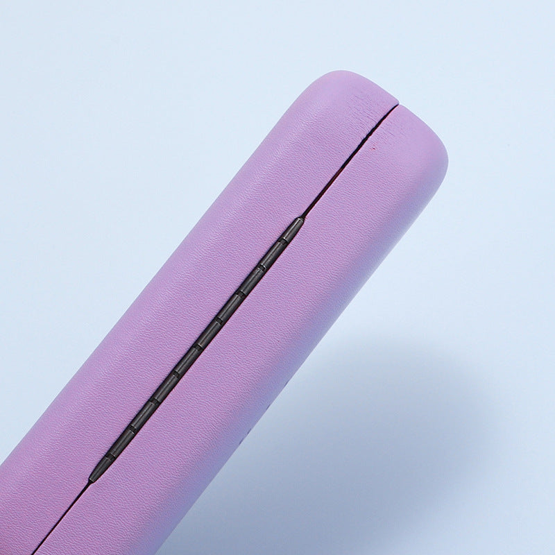 Hard shell eyeglass case with soft interior, fit detail