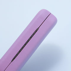 Hard shell eyeglass case with soft interior, fit detail