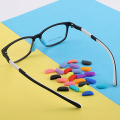 Sport sunglass replacement nose pads, mounting groove detail