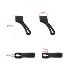 Curved silicone eyeglass ear hooks, alternate view