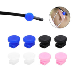 Adjustable silicone eyeglass hooks and mask ear savers, fit detail