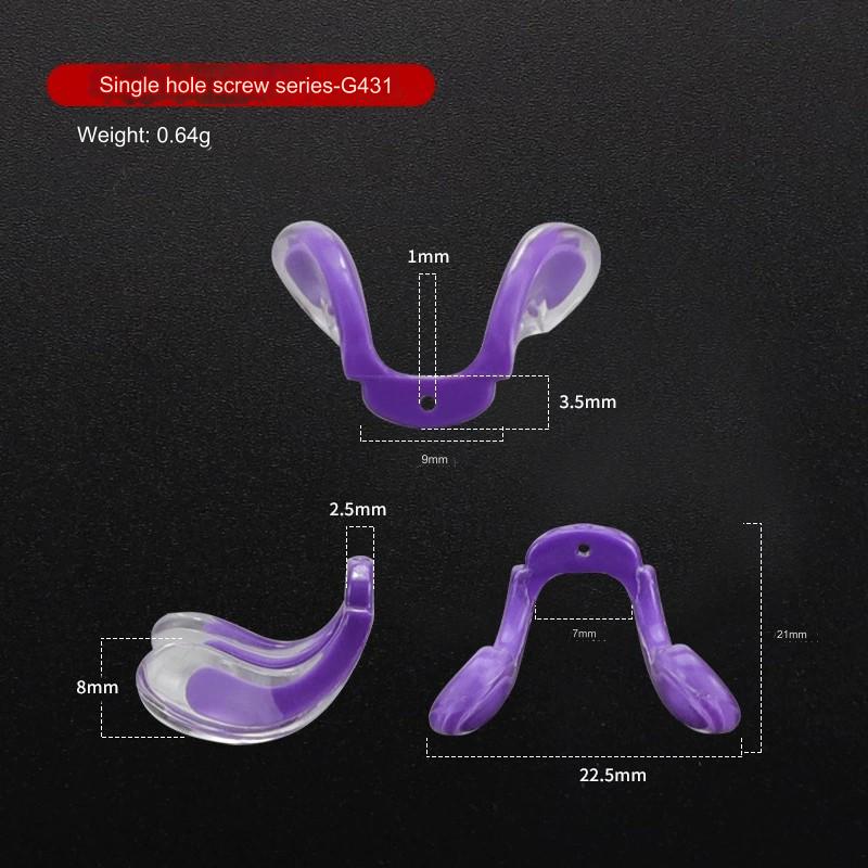 U-shaped silicone saddle bridge nose pads, alternate product view