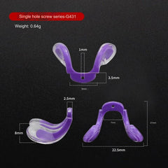 U-shaped silicone saddle bridge nose pads, alternate product view