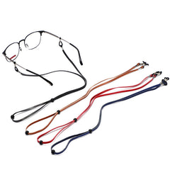 Braided eyeglass neck straps, close-up product view