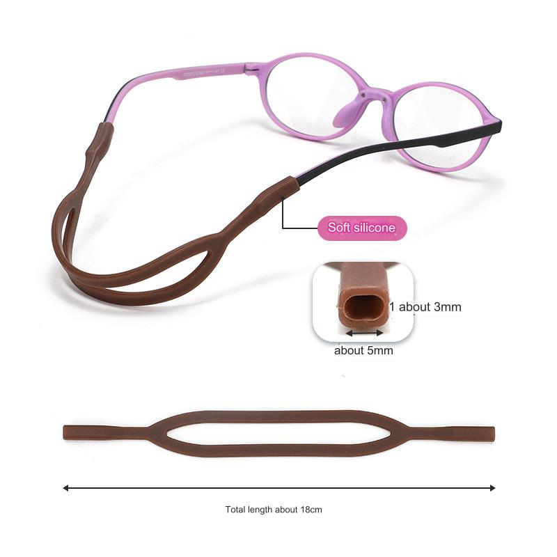 Kids elastic eyeglass retainer straps, alternate product view