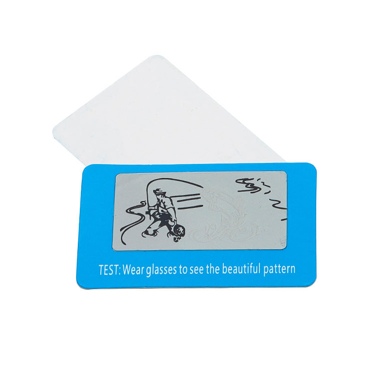 Polarization test card for sunglasses and lenses by EBJDE