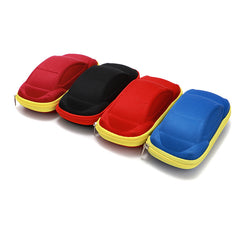 Car-shaped zipper eyeglass case 2-pack, product detail view