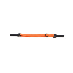 Soft elastic no-tail eyewear straps, connector detail