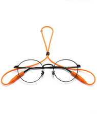 Silicone eyeglass retainer straps with sliding buckle, alternate view