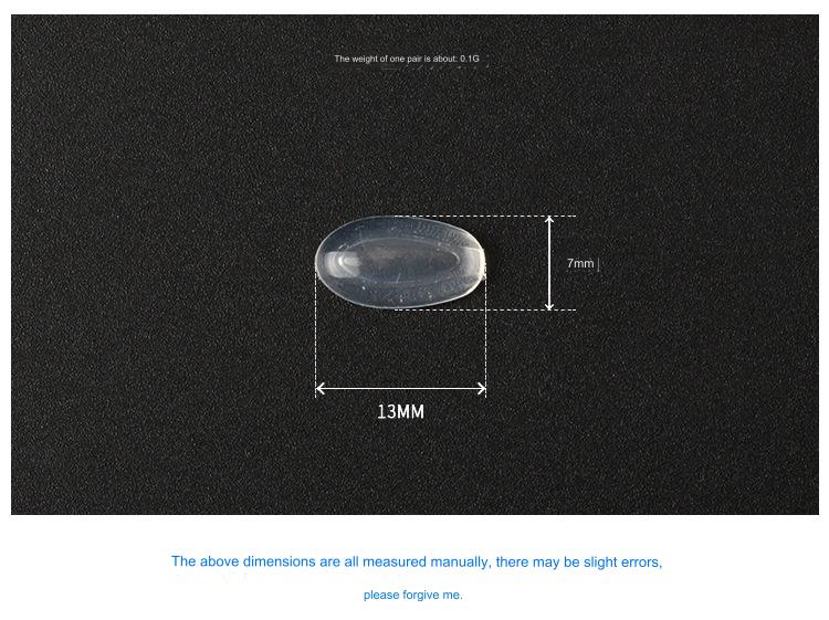 Air-chamber silicone push-in nose pads, alternate product view