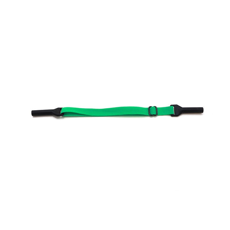 No-tail eyeglass strap, close-up fit detail