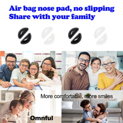 Adhesive D-shaped silicone nose pads, alternate product view