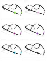 Soft silicone temple sleeves for compatible eyeglasses, alternate view