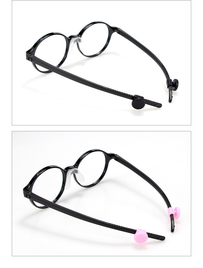 Silicone eyeglass hook and mask ear saver accessory detail