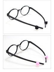 Silicone eyeglass hook and mask ear saver accessory detail
