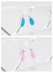 Insert replacement nose pads for compatible eyeglasses, close-up detail