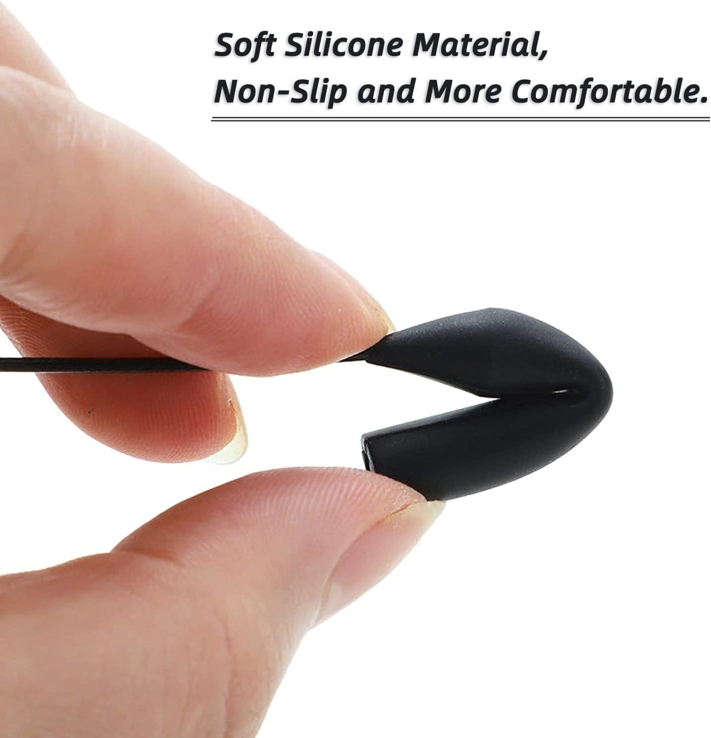 Steel-core no-tail adjustable eyeglass strap, product detail view
