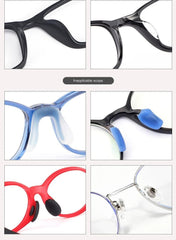 3mm stick-on silicone nose pads, application surface detail