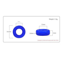 Everyday and sports eyeglass retainer grips, alternate view