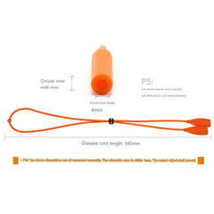 Adjustable silicone eyeglass retainer straps, alternate product view