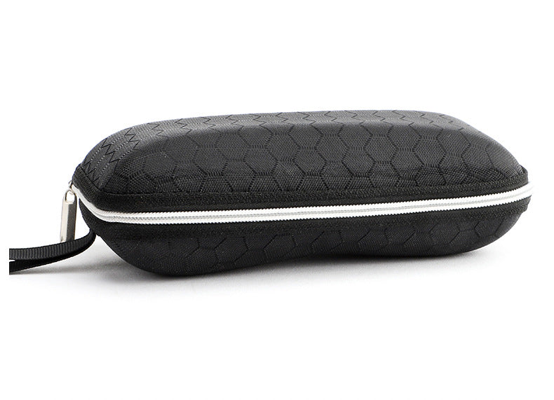 Hard shell zipper eyeglass case with lanyard 2-pack by EBJDE