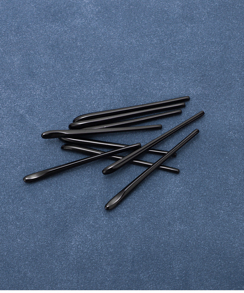 Widened acetate temple end tips, product detail view