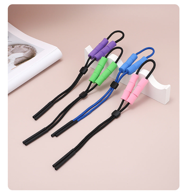 Floating foam eyeglass strap for water sports, fit detail