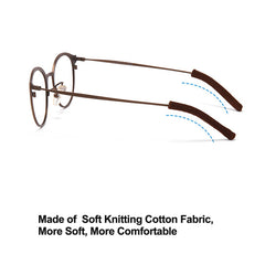 Cotton eyeglass temple cushion sleeves, alternate product view